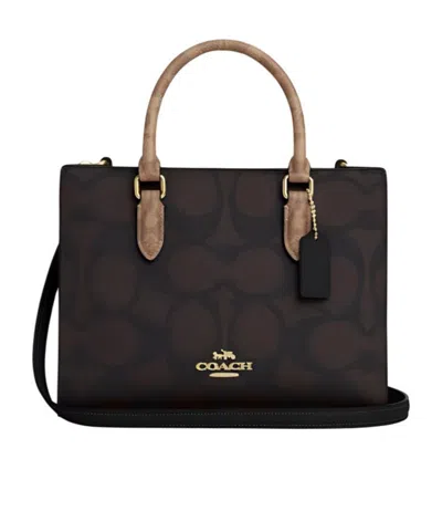 COACH SMALL MAGGIE LOGO SHOULDER STRAP TOTE