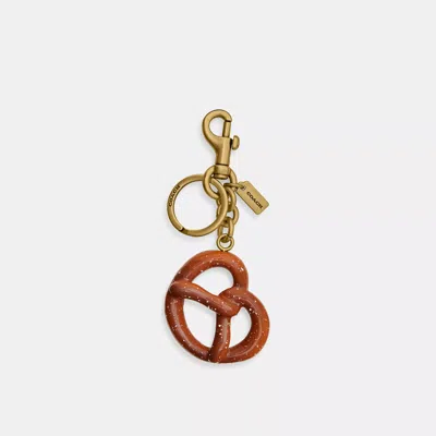 Coach Small Pretzel Bag Charm In Multi