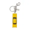 Coach Small Taxi Keyring In Yellow