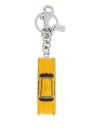 Coach Small Taxi-motif Bag Charm In Yellow