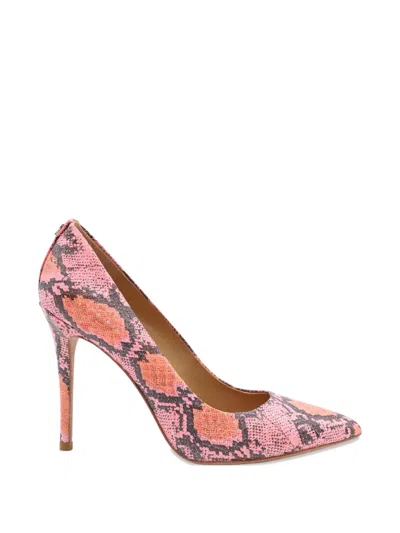 Pre-owned Coach Snakeskin-effect Pumps In Pink