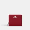 Coach Snap Wallet In Red