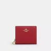 Coach Snap Wallet In Red