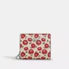 Coach Snap Wallet With Floral Print In Red