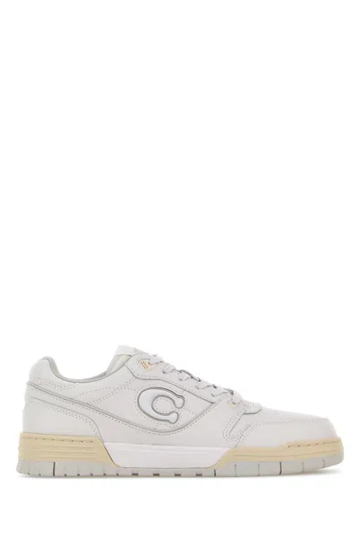 Coach New York White Synthetic Leather Soho Sneakers In Multi