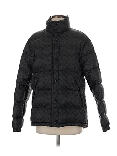 Pre-owned Coach Snow Jacket In Black