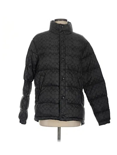 Pre-owned Coach Snow Jacket In Black