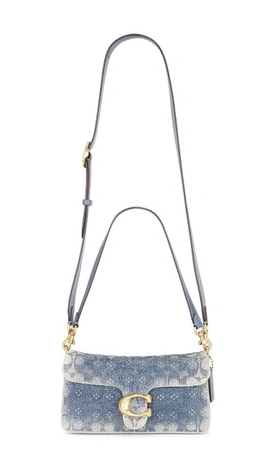 Coach Soft Crystal Signature Denim Tabby Bag 26