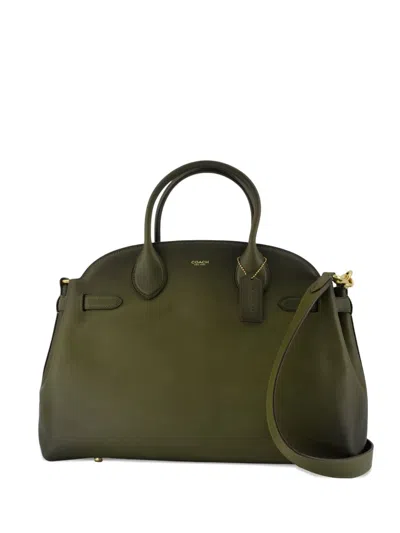 Coach Soft Empire 40 Tote Bag In Green