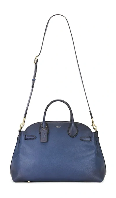 Coach Soft Empire Carryall Bag 40 Navy In Blue