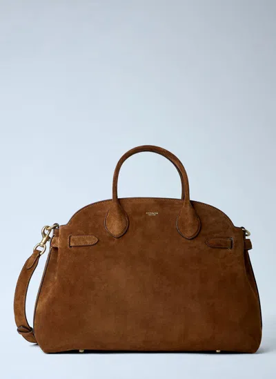 Coach Soft Empire Carryall Handbag 40 In Brown