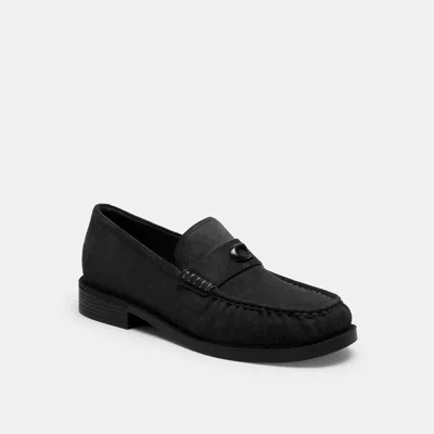Coach Soft Loafer In Black