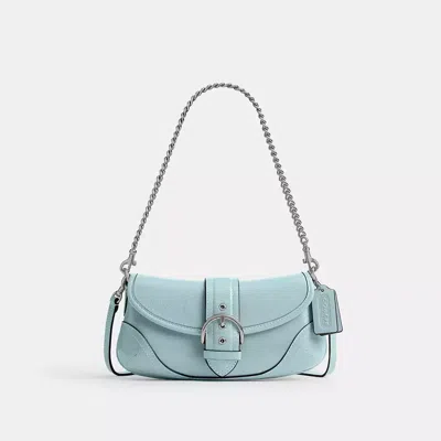 Coach Soho Bag 25 In Silver/light Blue