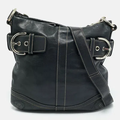Pre-owned Coach Soho Black Leather Crossbody Bag