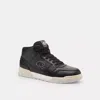 Coach Soho Mid Top Sneaker In Signature Canvas In Black