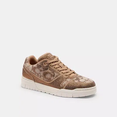 Coach Soho Sneaker In Crystal Signature Jacquard In Brown