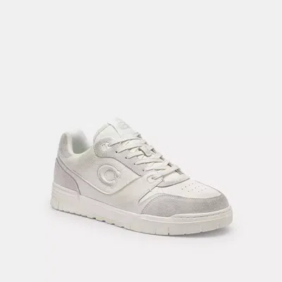 Coach Soho Sneaker In Distressed Leather In White