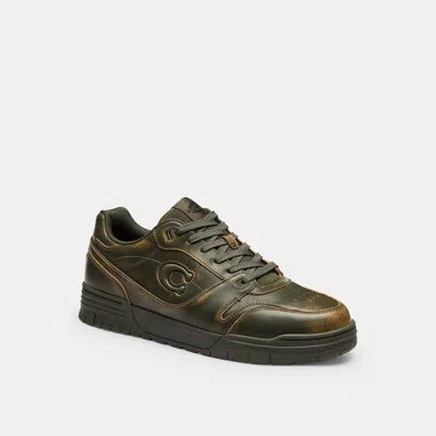 Coach Soho Sneaker In Loved Leather Size 9.5 In Green