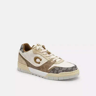 Coach Soho Sneaker In Mixed Signature In White