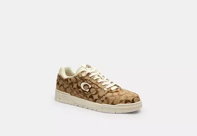 Coach Soho Sneaker In White, Size 10 In Yellow