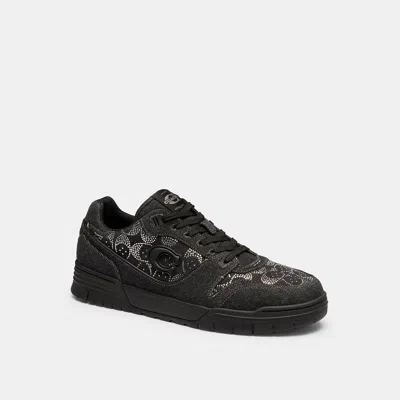 Coach Soho Sneaker With Crystal Signature Size 7.5 In Black