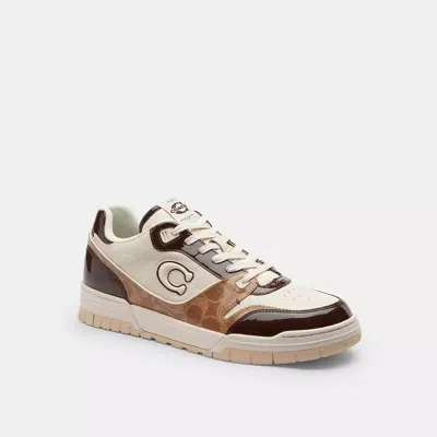 Coach Soho Sneaker With Patent Signature In White