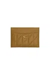 Coach Solid Color Card Holder In Brown