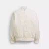Coach Souvenir Jacket In Recycled Polyamide In White