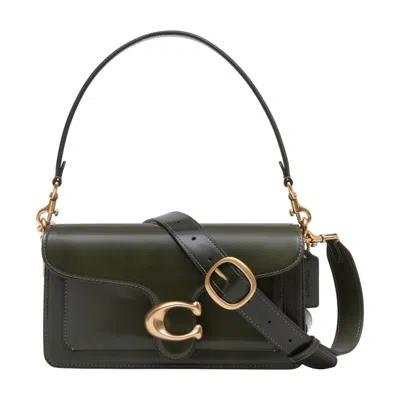 Coach Spazzolato Tabby 26 Shoulder Bag In Green