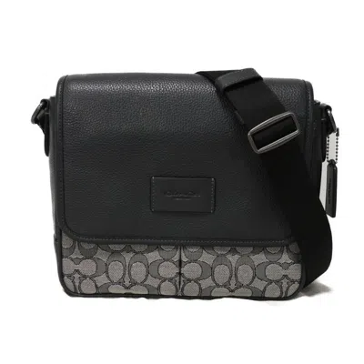 Coach Sprint Map Bag 25 Signature Jacquard Canvas Refined Pebble Leather Shoulder Bag In Blue