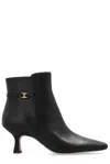 Coach Rebecca Kitten-heel Leather Boots Women In Black