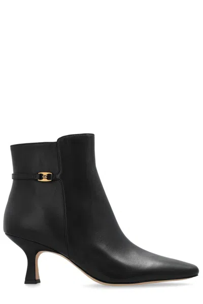 Coach Rebecca Kitten-heel Leather Boots Women In Black