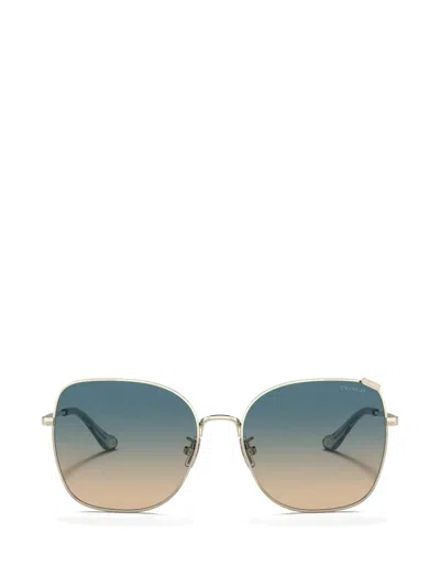 Coach Square-frame Gradient Sunglasses In Gold