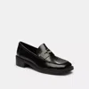 Coach Square Toe Loafer In Black