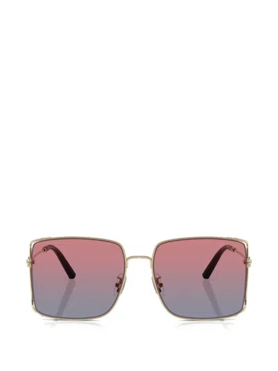 Coach Square-frame Sunglasses In Gold