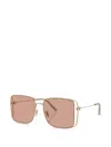 Coach Square-frame Sunglasses In Gold