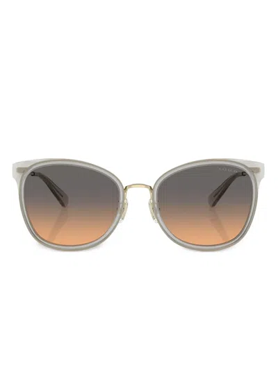 Coach Square-frame Sunglasses In Gray