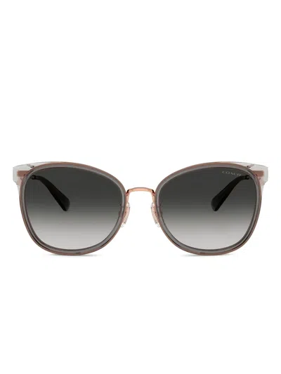 Coach Square-frame Sunglasses In Gray