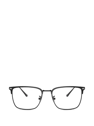 Coach Square-frame Titanium Glasses In Black