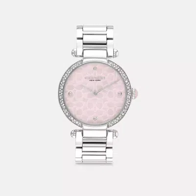 Coach In Stainless Steel/ Pink