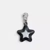Coach Star Bag Charm In Black