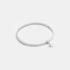 Coach Star Charm Thin Hinged Bangle In Silver