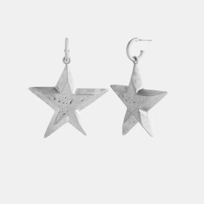 Coach Star Earrings In Metallic