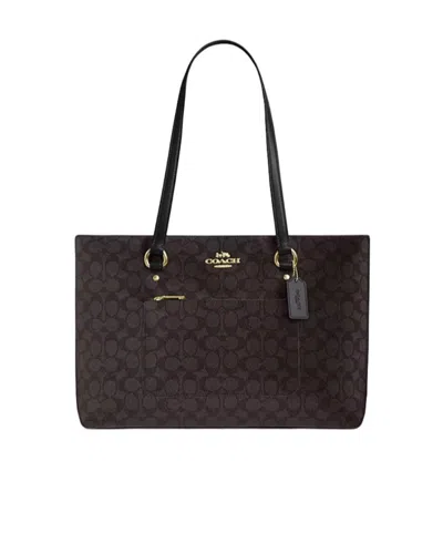 Coach Station Shoulder Bag In Black
