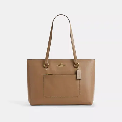 Coach Station Tote Bag In Sand