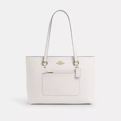 Coach Station Tote Bag In White
