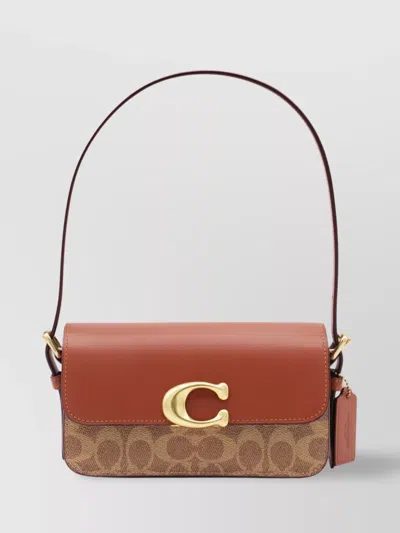 Coach Strap Hardware Trim Leather In Red
