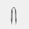 Coach Strap With Zebra Print In Black