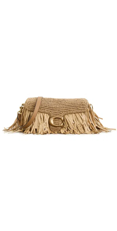 Coach Straw Tabby Shoulder Bag Natural In Neutral