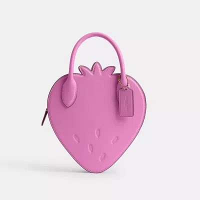 Coach Strawberry Bag In Regenerative Leather